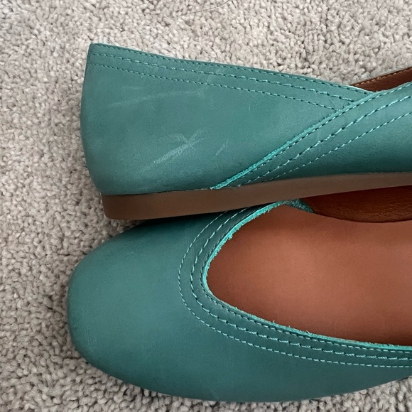 Women’s Lucky Brand Teal Ballet Flats, 7.5 - Picture 6 of 7